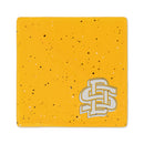 South Dakota State Jackrabbits Ceramic Yellow Speckle 4" Coaster
