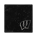Wisconsin Badgers Ceramic Black Speckle 4" Coaster