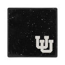 Utah Utes Ceramic Black Speckle 4" Coaster