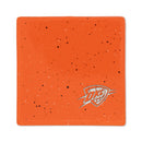 Oklahoma City Thunder Ceramic Orange Speckle 4" Coaster