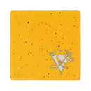 Pittsburgh Penguins Ceramic Yellow Speckle 4" Coaster