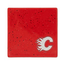 Calgary Flames Ceramic Red Speckle 4" Coaster