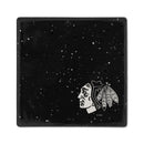 Chicago Blackhawks Ceramic Black Speckle 4" Coaster