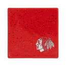 Chicago Blackhawks Ceramic Red Speckle 4" Coaster