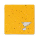 St. Louis Blues Ceramic Speckle 4" Coaster - Yellow