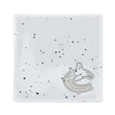 Vancouver Canucks Ceramic White Speckle 4" Coaster