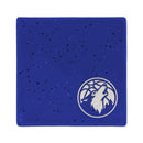 Timberwolves Primary Color 4 Inch Speckled Ceramic Coaster  Navy