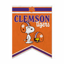 Clemson Tigers Peanuts Game Day 18x24 Inch Felt Rafter Banner