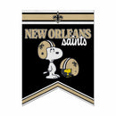 New Orleans Saints Peanuts Game Day 18x24 Inch Felt Rafter Banner