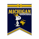 Michigan Wolverines Peanuts Game Day 18x24 Inch Felt Rafter Banner