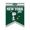New York Jets Peanuts Game Day 18x24 Inch Felt Rafter Banner