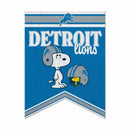 Detroit Lions Peanuts Game Day 18x24 Inch Felt Rafter Banner