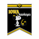 Iowa Hawkeyes Peanuts Game Day 18x24 Inch Felt Rafter Banner