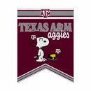 Texas A&M Aggies Peanuts Game Day 18x24 Inch Felt Rafter Banner