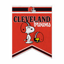 Cleveland Browns Peanuts Game Day 18x24 Inch Felt Rafter Banner