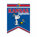 Kansas Jayhawks Peanuts Game Day 18x24 Inch Felt Rafter Banner