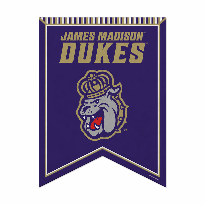 James Madison Dukes Rafter Felt Pennant (18" X 24")