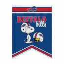 Buffalo Bills Peanuts Game Day 18x24 Inch Felt Rafter Banner