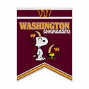 Washington Commanders Peanuts Game Day 18x24 Inch Felt Rafter Banner