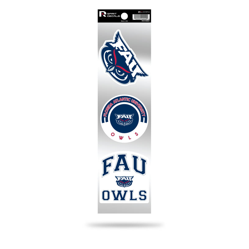 Florida Atlantic 3-Piece Retro Spirit Decals