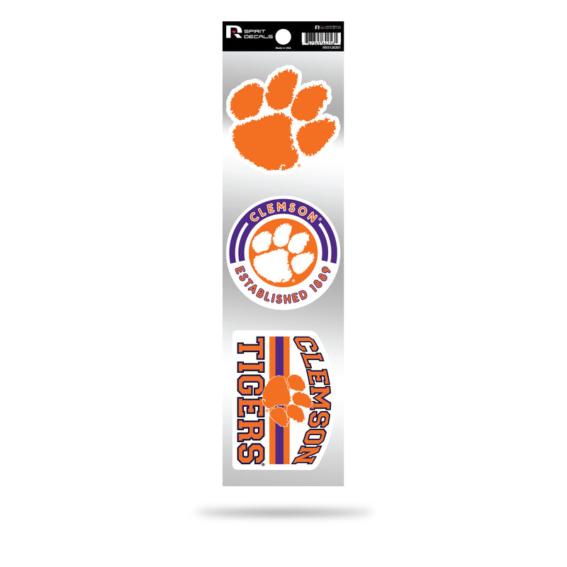 Clemson 3-Piece Retro Spirit Decals