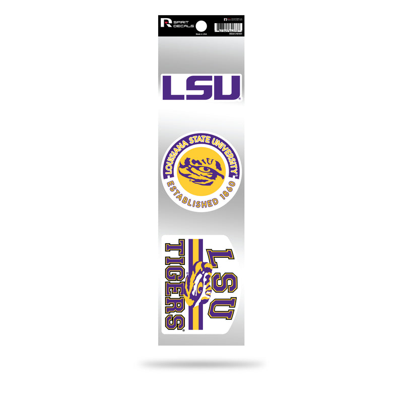 LSU Louisiana State University 3-Piece Retro Spirit Decals