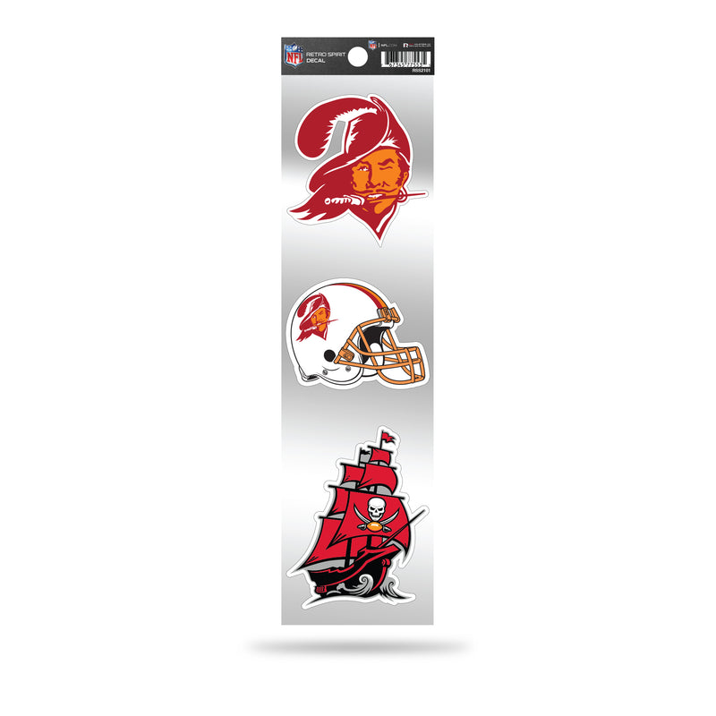 Buccaneers 3-Piece Retro Spirit Decals