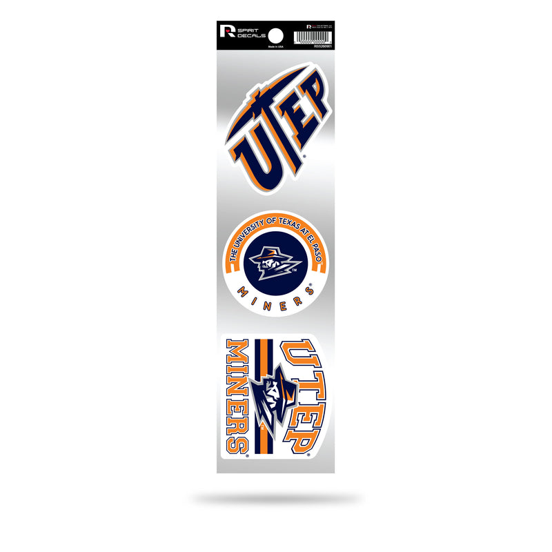 Texas At El Paso, The University Of (Utep) 3-Piece Retro Spirit Decals