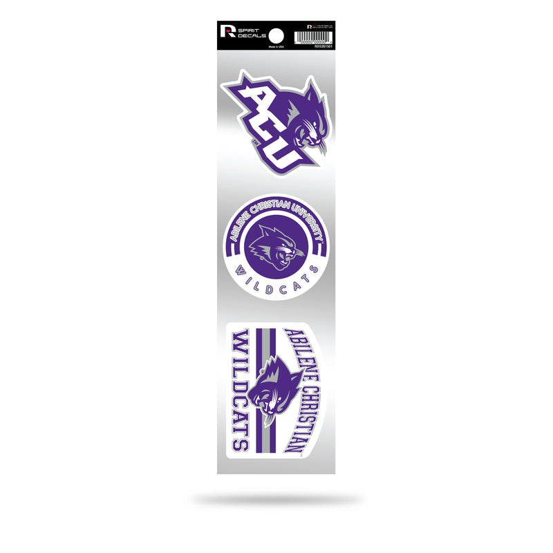 Abilene Christian 3-Piece Retro Spirit Decals