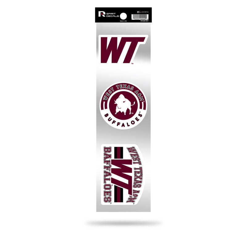West Texas A&M 3-Piece Retro Spirit Decals