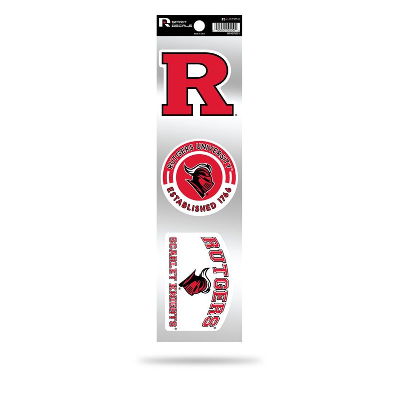 Rutgers 3-Piece Retro Spirit Decals