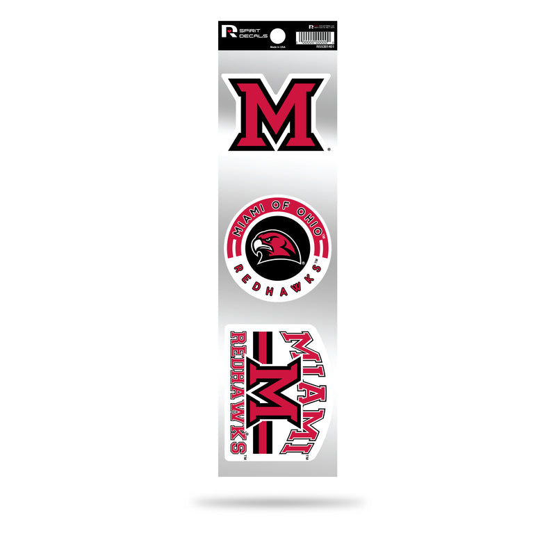 Miami Of Ohio 3-Piece Retro Spirit Decals