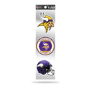 Vikings 3-Piece Retro Spirit Decals