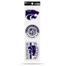 Kansas State University 3-Piece Retro Spirit Decals
