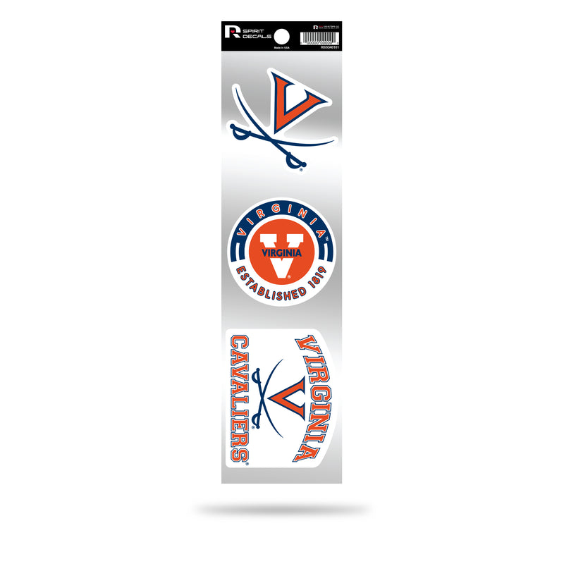 Virginia University 3-Piece Retro Spirit Decals