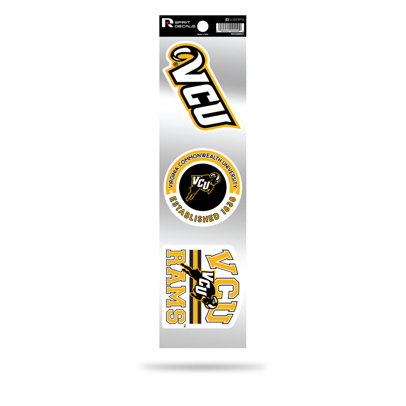 VCU (Virginia Commonwealth University) 3-Piece Retro Spirit Decals