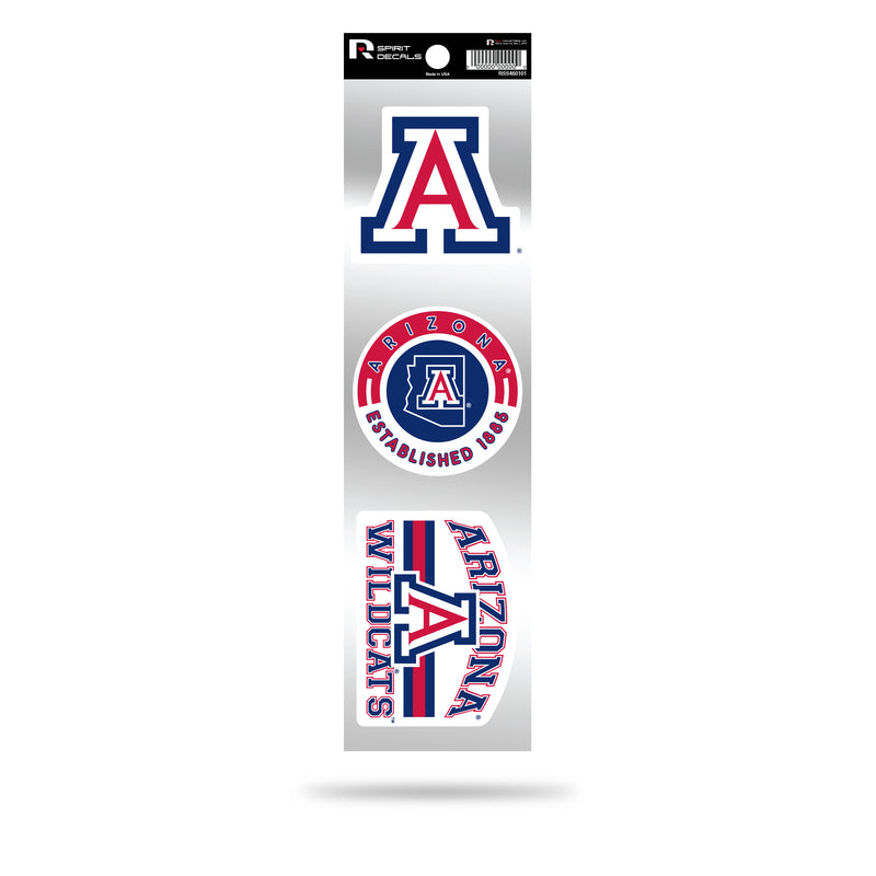Arizona University 3-Piece Retro Spirit Decals