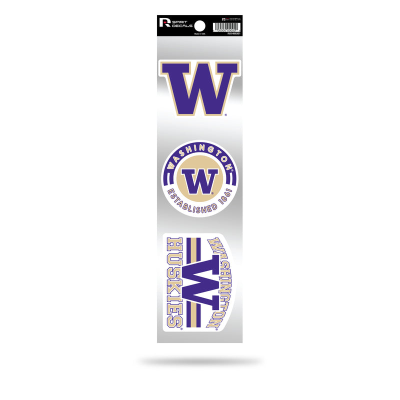 Washington University 3-Piece Retro Spirit Decals