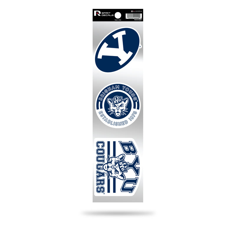 BYU 3-Piece Retro Spirit Decals