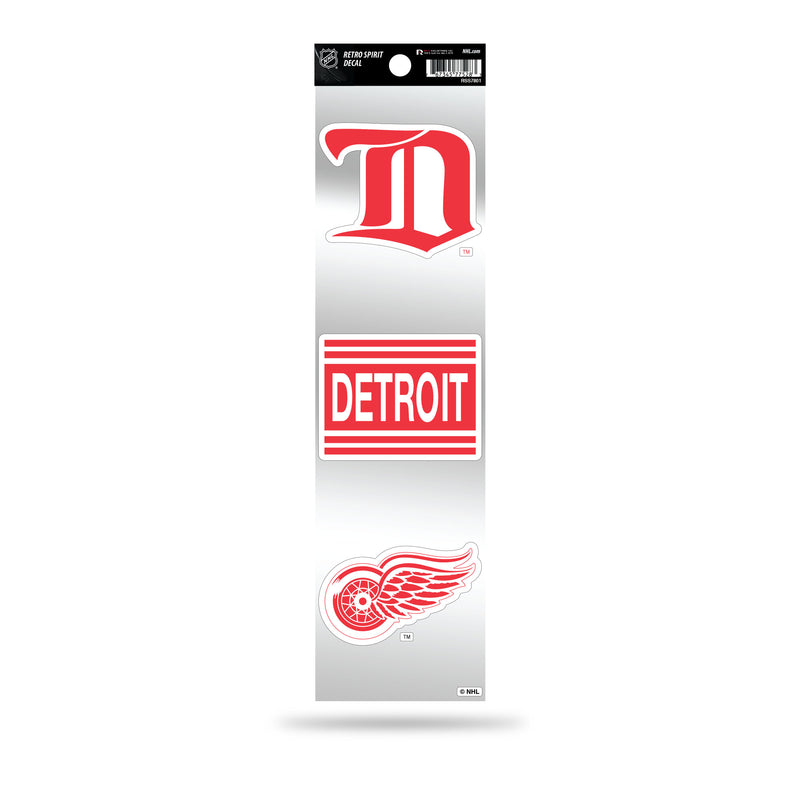 Red Wings 3-Piece Retro Spirit Decals