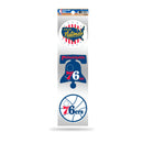 76ers 3-Piece Retro Spirit Decals