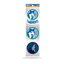 Timberwolves 3-Piece Retro Spirit Decals