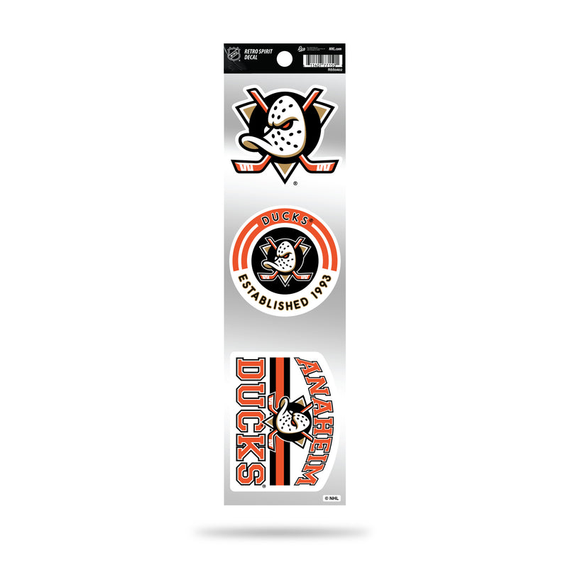 Anaheim Ducks 3-Piece Retro Spirit Decal Set