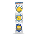 Warriors 3-Piece Retro Spirit Decals