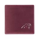 Carolina Panthers Rose 4 Inch Laser Engraved Ceramic Coaster