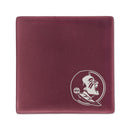 Florida State Ceramic Rose 4 Inch Laser Engraved Ceramic Coaster