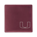 Miami University Ceramic Rose 4 Inch Laser Engraved Ceramic Coaster