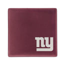 New York Giants Rose 4 Inch Laser Engraved Ceramic Coaster