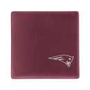 New England Patriots Rose 4 Inch Laser Engraved Ceramic Coaster