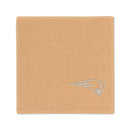 New England Patriots Ceramic 4" Coaster - Sand